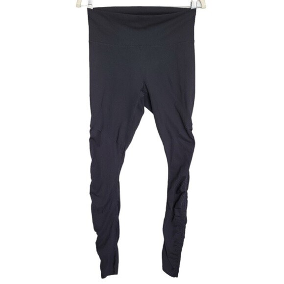 Fabletics Cashel Foldover Powerform Purelux Cinched Leg Black Leggings - Sz S - Picture 2 of 8